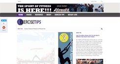 Desktop Screenshot of exercisetipsforwomen.net