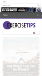 Mobile Screenshot of exercisetipsforwomen.net